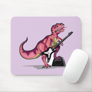Tyrannosaurus Rex Playing The Guitar. Mouse Mat