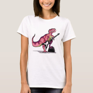 Tyrannosaurus Rex Playing The Guitar. T-Shirt