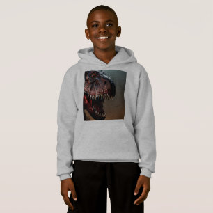 Tyrannosaurus Rex Scary Face, Kids Hoodie