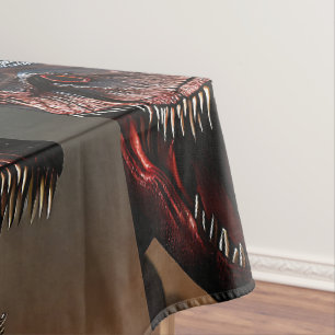 Tyrannosaurus Rex Scary Face, Tablecloth
