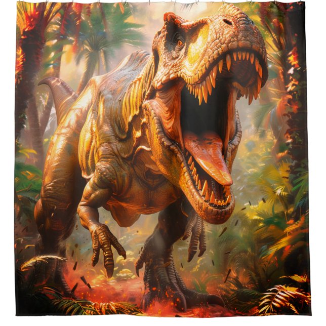 Tyrannosaurus Rex Shower Curtain (Front)