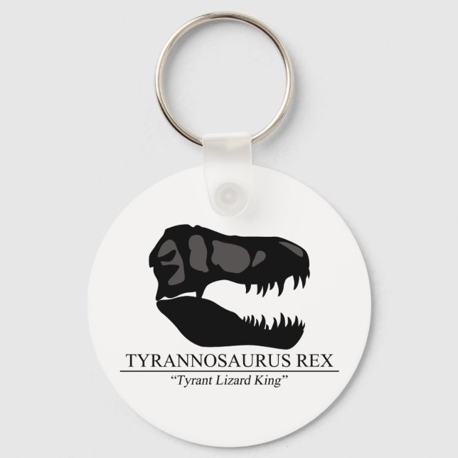 Tyrannosaurus Rex Skull Key Ring (Front)