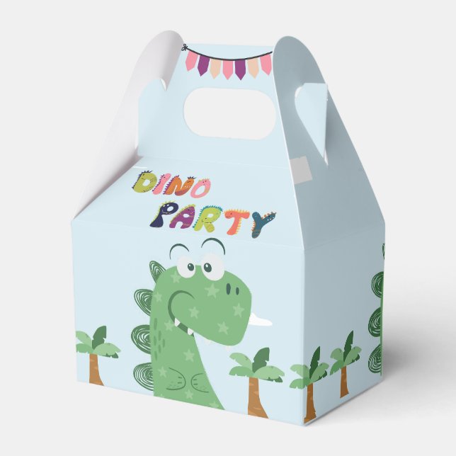 Tyrannosaurus Rex/T-Rex birthday party  Favour Box (Front Side)