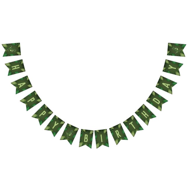 Tyrannosaurus Rex T-rex Dinosaur Happy Birthday Bunting (All)