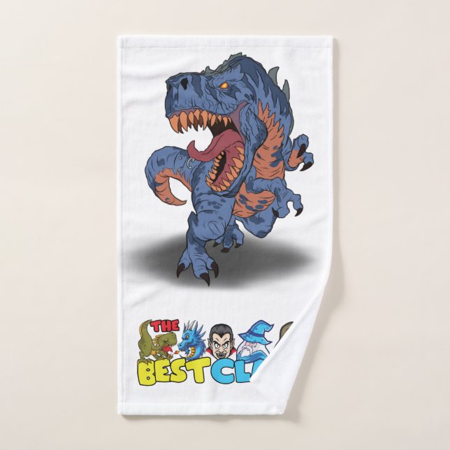 Tyrannosaurus Rex The Best Clash® Ruler T-Rex Hand Towel (Hand Towel)
