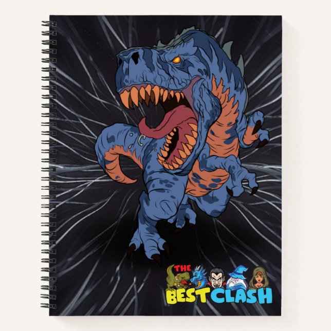 Tyrannosaurus Rex The Best Clash® Ruler T-Rex Notebook (Front)