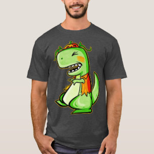Tyrannosaurus Rex TRex With Vest And Pumpkin For H T-Shirt