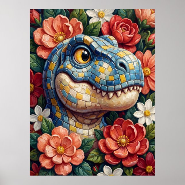 Tyrannosaurus rex Wall Art Poster Print T-Rex (Front)