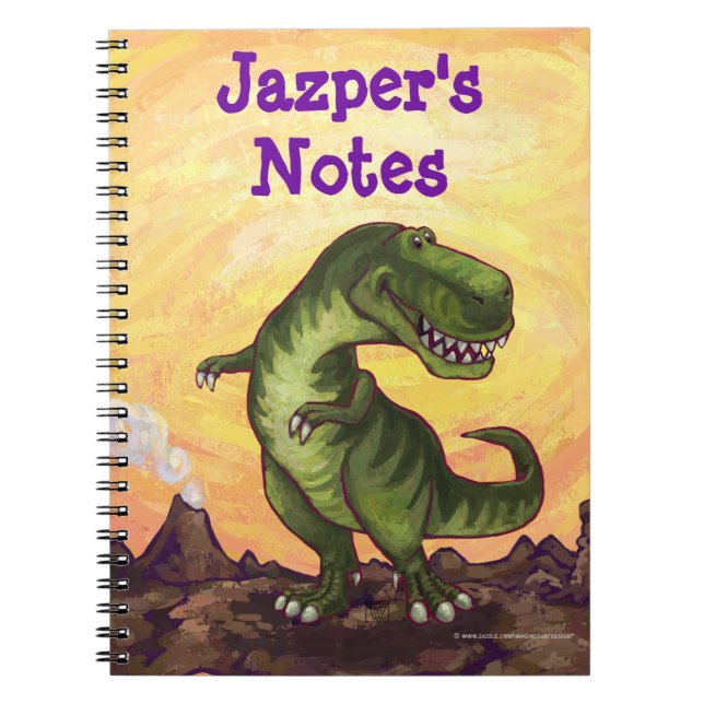 Tyrannosaurus Rex Writing Stuff Notebook (Front)