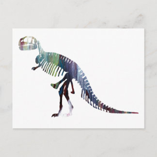 Tyrannosaurus skeleton postcard