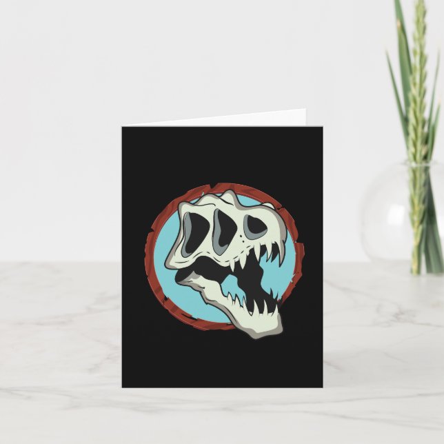 Tyrannosaurus Skull Invitation (Front)