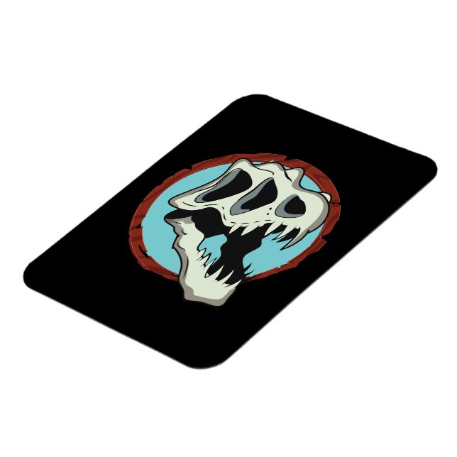 Tyrannosaurus Skull Magnet (Left Side)