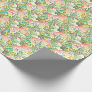 TYRANNOSAURUS T REX, DINO EASTER WRAPPING PAPER