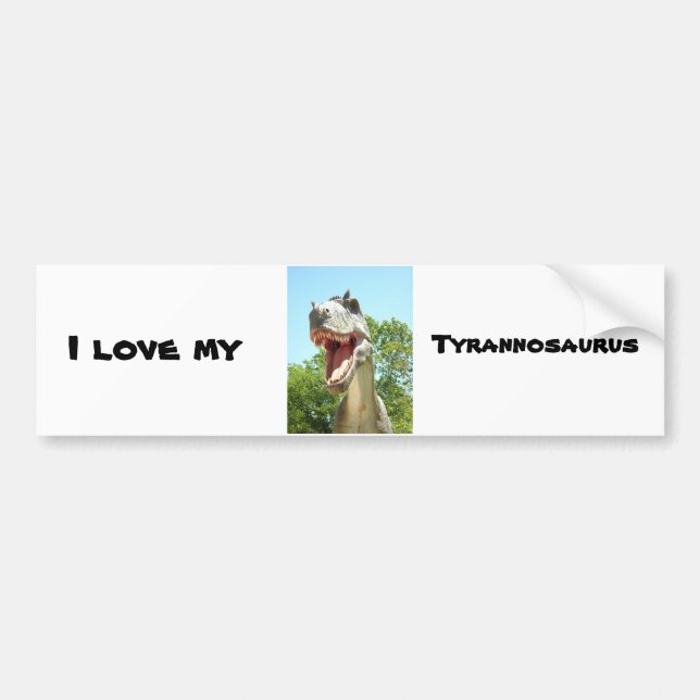 Tyrannosaurus T-Rex Dinosaur Bumper Sticker (Front)
