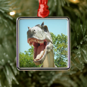 Tyrannosaurus T Rex Metal Tree Decoration