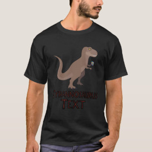 Tyrannosaurus Text Dinosaurs With Little Arms T-Shirt