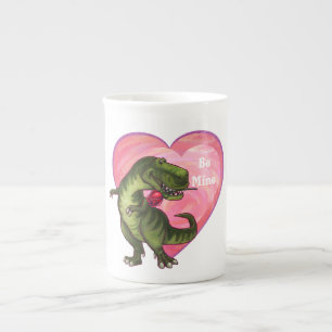 Tyrannosaurus Valentine's Day Bone China Mug