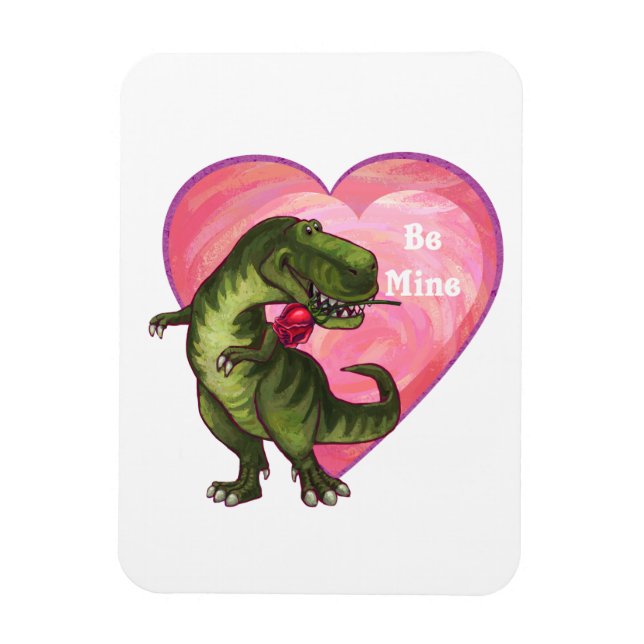 Tyrannosaurus Valentine's Day Magnet (Vertical)