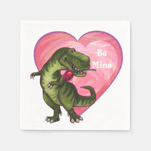 Tyrannosaurus Valentine's Day Napkin