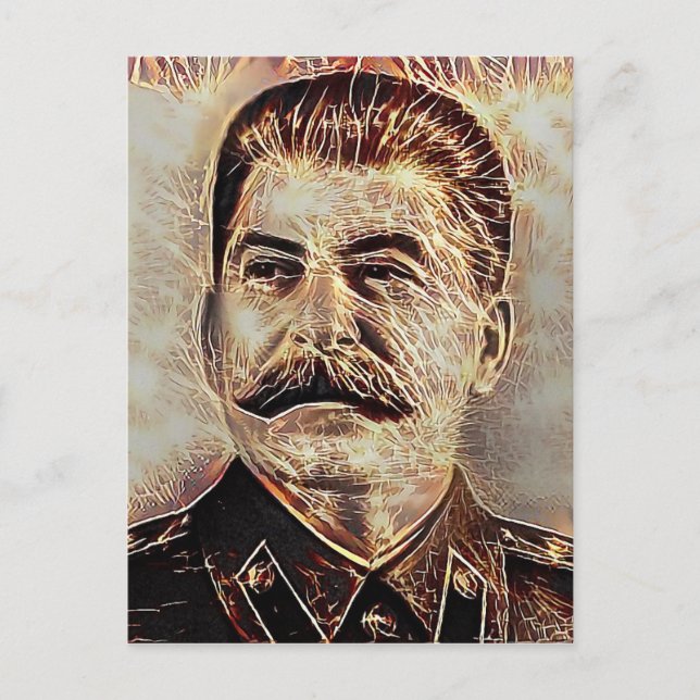 Tyrant Series #1: Electric Stalin Postcard (Front)