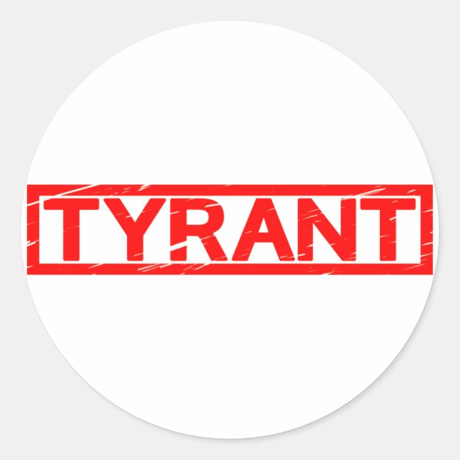 Tyrant Stamp Classic Round Sticker (Front)