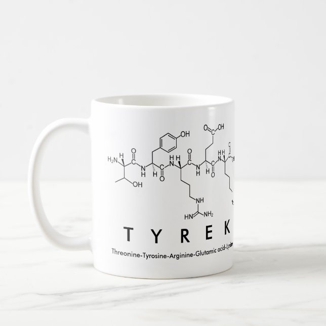 Tyrek peptide name mug (Left)
