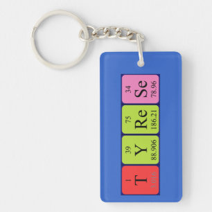 Tyrese periodic table name keyring