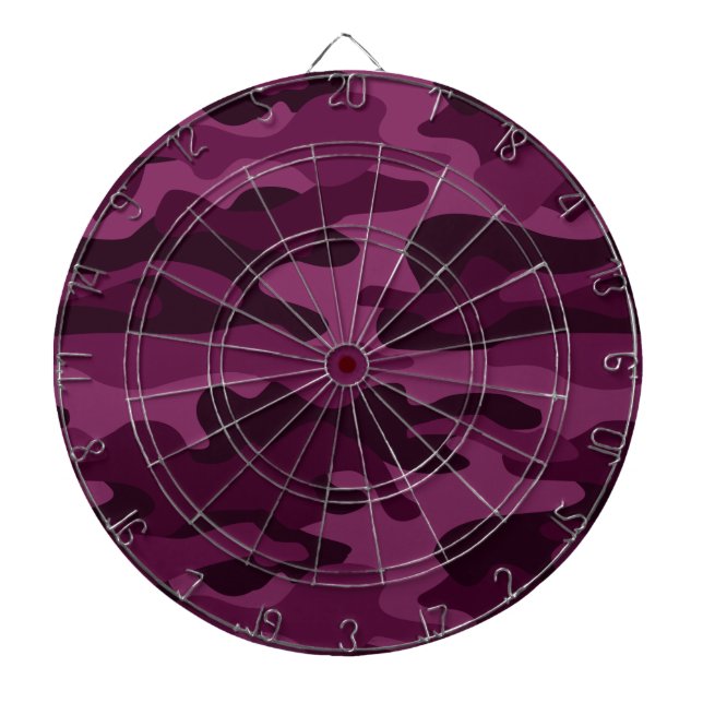 Tyrian Purple Monocolor Camo Dartboard (Front)