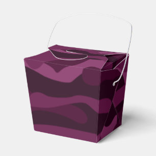 Tyrian Purple Monocolor Camo Favour Box