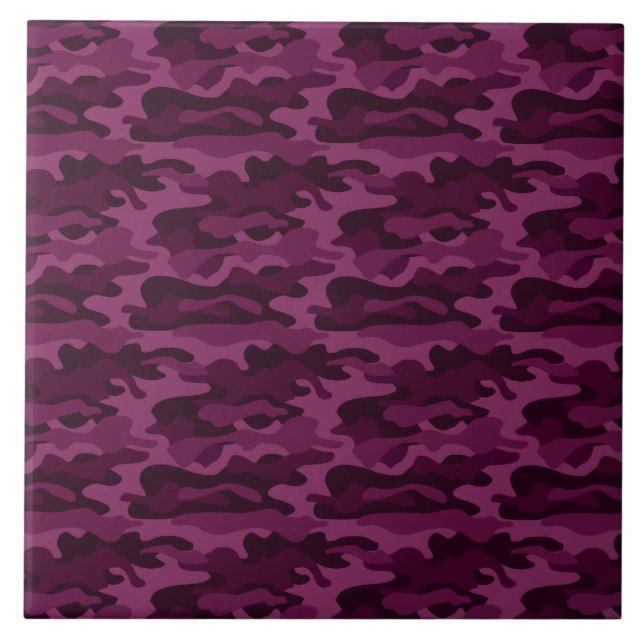 Tyrian Purple Monocolor Camo Tile (Front)