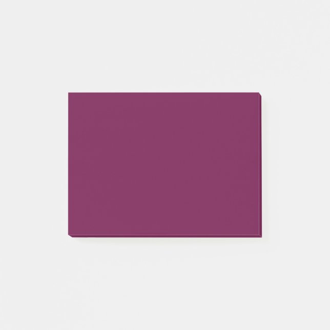 Tyrian Purple Solid Colour Post-it Notes (Front)