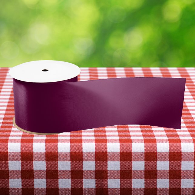 Tyrian Purple Solid Colour Satin Ribbon (Creator Uploaded)