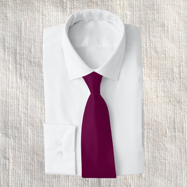 Tyrian Purple Solid Colour Tie (Creator Uploaded)