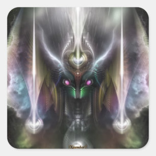 Tyrinan The Horikin God Of War Square Sticker