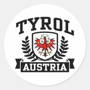 Tyrol Austria Classic Round Sticker