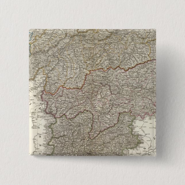 Tyrol, Voralberg, Liechtenstein 15 Cm Square Badge (Front)