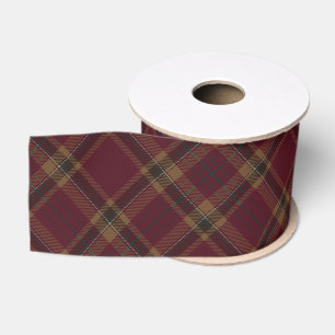 Tyrone County Argyle Tartan Plaid Pattern Grosgrain Ribbon