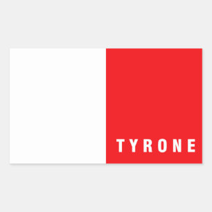 Tyrone county flag northern ireland united kingdom rectangular sticker