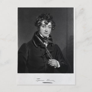 Tyrone Power, engraved by James Sands, c.1833 Postcard