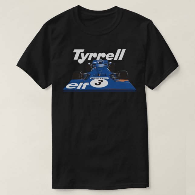 Tyrrell 003 F1 T-Shirt (Design Front)