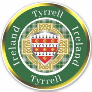 Tyrrell Irish Shield/Celtic Cross Personalized