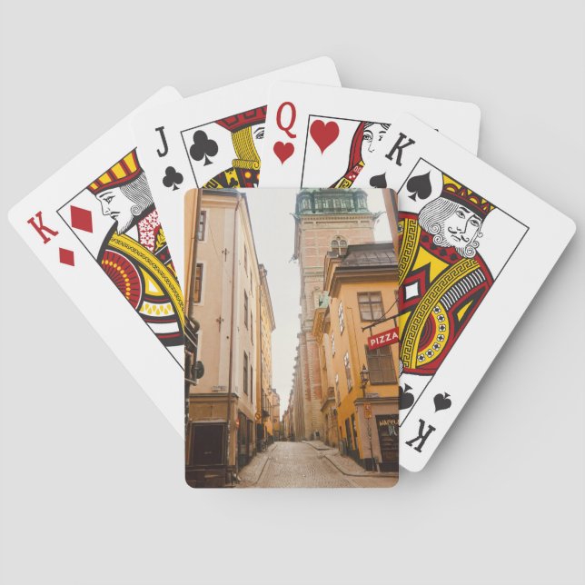 Tyska Brinken, Gamla Stan, Old Town, Stockholm Playing Cards (Back)
