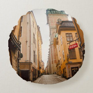 Tyska Brinken, Gamla Stan, Old Town, Stockholm Round Cushion
