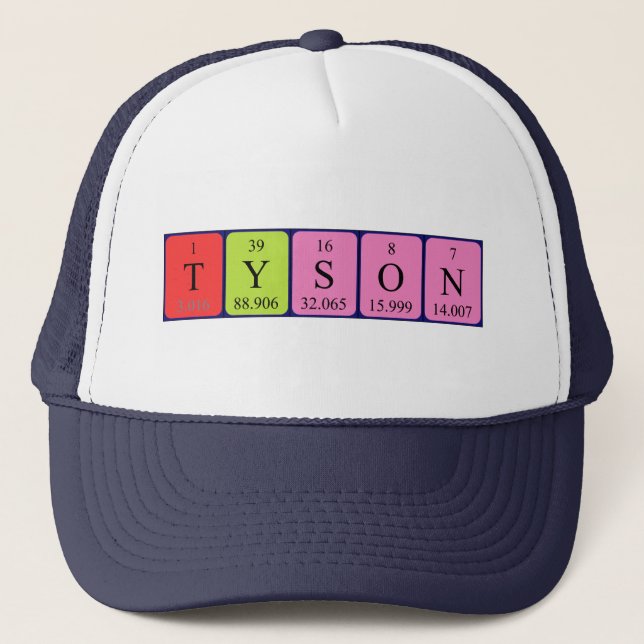Tyson periodic table name hat (Front)