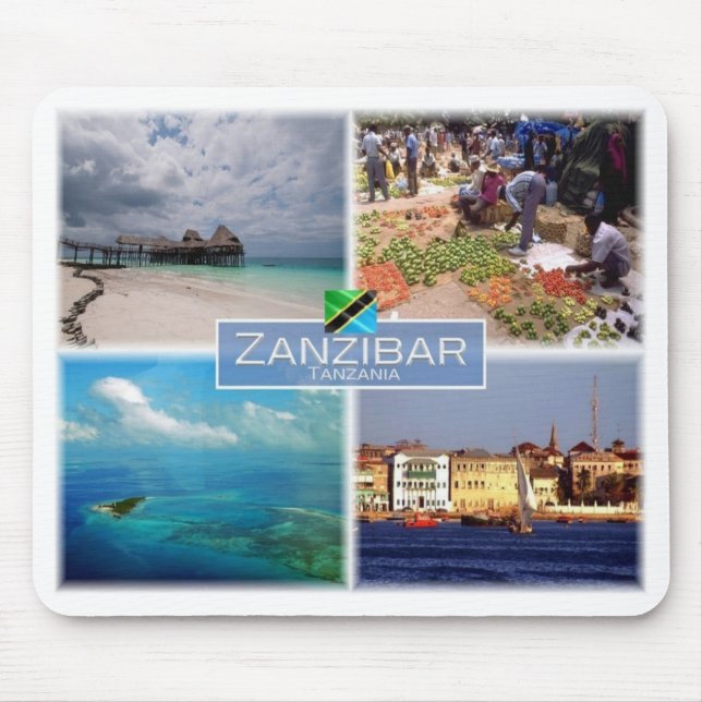 TZ Tanzania - Zanzibar - Mouse Mat (Front)