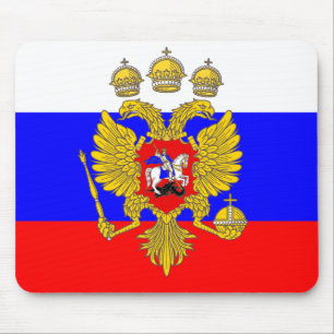 Tzar Of Muscovia, Russia flag Mouse Mat