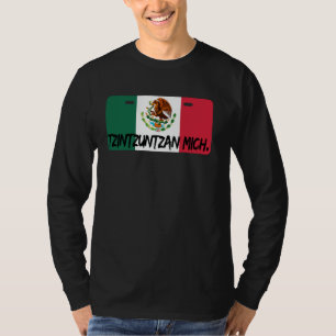Tzintzuntzan Michoacán License Plate Mexican Pride T-Shirt