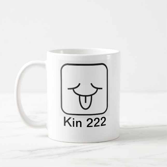 Tzolkin Vento Branco Kin 222 Coffee Mug (Left)