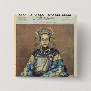 Tz'U-Hsi  Empress Dowager of China 15 Cm Square Badge