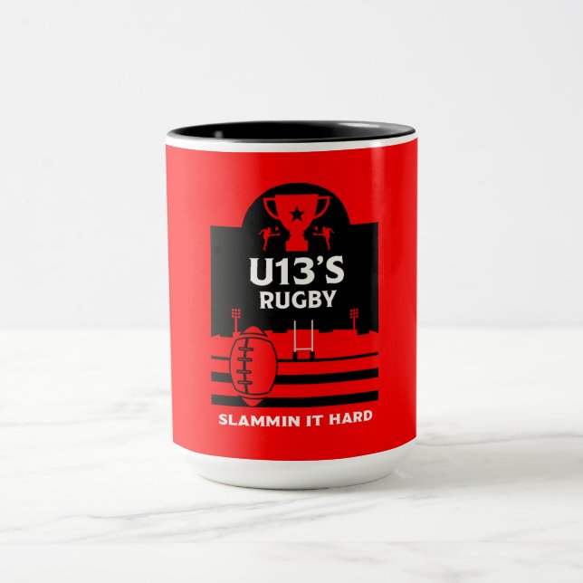 U13 Junior Rugby Players Mug (Center)